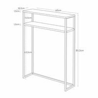 Yamazaki Tower wandtafel 2-laags - zwart - bestel bij Mooier Thuis