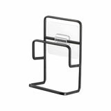 Yamazaki Tower dubbele sponshouder met foliehaak - Zwart - 6 cm breed - Mooier Thuis