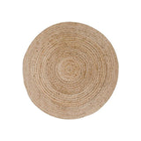 Bombay rond jute vloerkleed - naturel - Ø90 cm - beige en bruin - Mooier Thuis