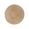 Bombay rond jute vloerkleed - naturel - Ø90 cm - beige en bruin - Mooier Thuis