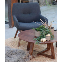 House of Nordic Bombay rond jute vloerkleed - naturel - Ø150 cm - Mooier Thuis