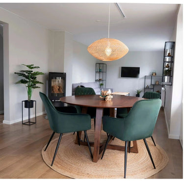 Bombay rond jute vloerkleed - naturel - Ø180 cm