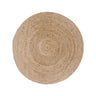Bombay rond vloerkleed - naturel - Ø120 cm - beige en bruin - Mooier Thuis