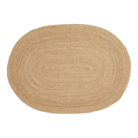 Bombay jute vloerkleed ovaal - naturel - 200×140 cm - Mooier Thuis