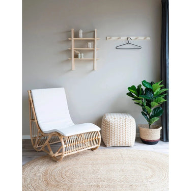 Bombay jute vloerkleed ovaal - naturel - 200×140 cm