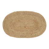 Bombay ovaal jute vloerkleed - naturel - 80×50 cm - beige en bruin - Mooier Thuis