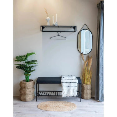 Bombay ovaal jute vloerkleed - naturel - 80×50 cm