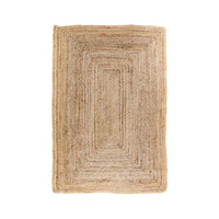 Bombay jute vloerkleed - naturel - 90×60 cm - Mooier Thuis