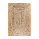Bombay jute vloerkleed - naturel - 180×120 cm - beige en bruin - Mooier Thuis