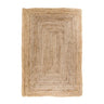 Bombay jute vloerkleed - naturel - 180×120 cm - beige en bruin - Mooier Thuis