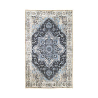 Havana chenille vloerkleed - blauw - 230×160 cm - Mooier Thuis