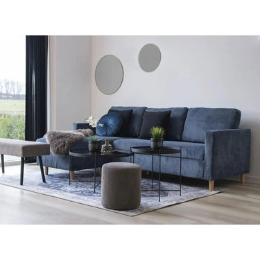 Havana chenille vloerkleed - blauw - 230×160 cm