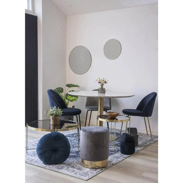 Havana chenille vloerkleed - blauw - 230×160 cm