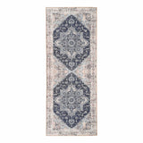 Havana Loper Vintage Blauw 80x200 cm deurmat - polyester - Mooier Thuis