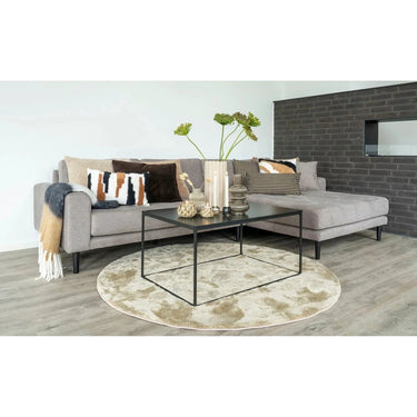 Miami rond vloerkleed - zand - Ø160 cm