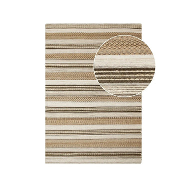 Morena jute vloerkleed - naturel/grijs - 230×160 cm