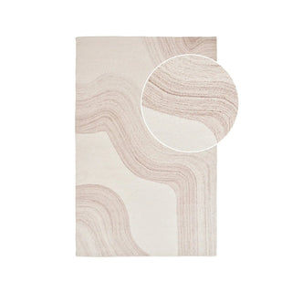 Surat-Wollteppich – hellbraun/elfenbein – 230 × 160 cm