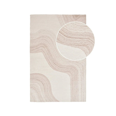 Surat wollen vloerkleed - lichtbruin/ivoor - 230×160 cm