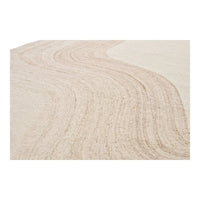 House of Nordic Surat wollen vloerkleed - lichtbruin/ivoor - 230×160 cm