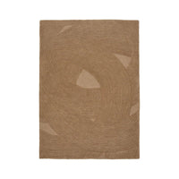 Pune wollen vloerkleed - bruin - 230×160 cm - Mooier Thuis