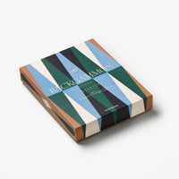 Printworks Backgammon gelakt blauw