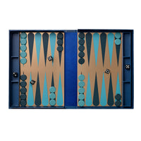 Printworks Backgammon spiegel donkerblauw