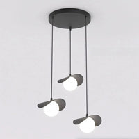 RITUAL 3-lichts hanglamp - Wit glas - Zwart frame - Mooier Thuis
