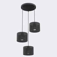 Lux hanglamp 3-lichts zwart premium