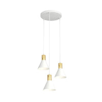 ROSA 3-lichts hanglamp - Wit goud - Mooier Thuis