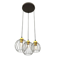NANDO 3-lichts hanglamp - Zwart goud - Mooier Thuis