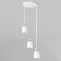 Mesi hanglamp hout 3-lichts wit naturel premium