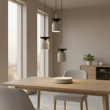 EGO 3-lichts hanglamp - Grijs metaal