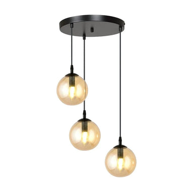 COSMO 3-lichts hanglamp - Amber glas premium