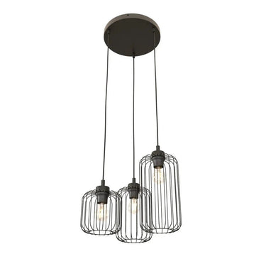 VANDER 3-lichts hanglamp - Zwart premium