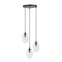Emibig ASTRAL 3-lichts hanglamp - Helder glas