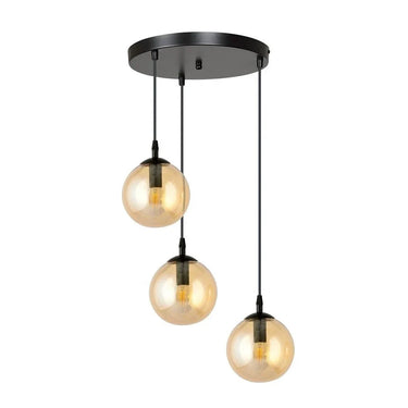 COSMO 3-lichts hanglamp - Amber glas premium