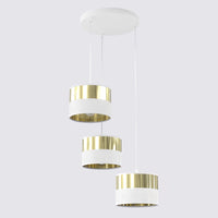 Lux hanglamp 3-lichts wit goud premium