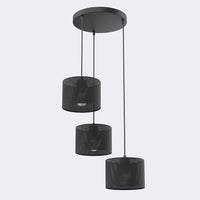 Lux hanglamp 3-lichts zwart premium