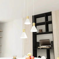 Emibig ROSA 3-lichts hanglamp - Wit goud