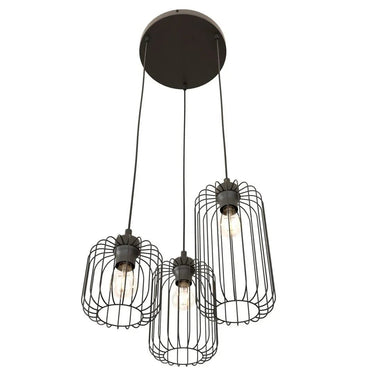 VANDER 3-lichts hanglamp - Zwart premium