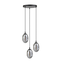 Emibig ASTRAL 3-lichts hanglamp - Smoked glas