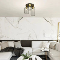 Emibig BARN 3-lichts plafondlamp - Zwart goud premium