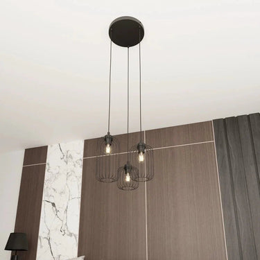 VANDER 3-lichts hanglamp - Zwart premium
