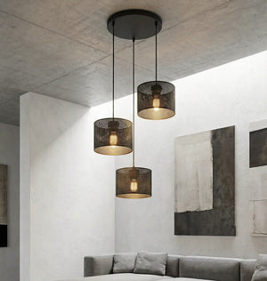 Lux hanglamp 3-lichts zwart premium