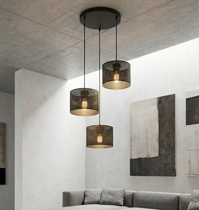 Lux hanglamp 3-lichts zwart premium