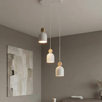 Mesi hanglamp hout 3-lichts wit naturel premium