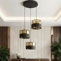 Lux hanglamp 3-lichts zwart goud