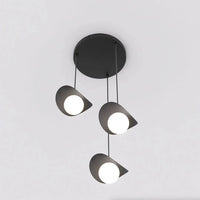 Emibig RITUAL 3-lichts hanglamp - Wit glas - Zwart frame - Mooier Thuis