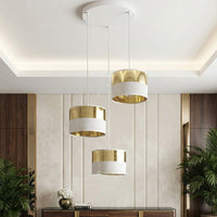 Lux hanglamp 3-lichts wit goud premium