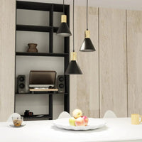 Emibig ROSA 3-lichts hanglamp - Zwart met gouden accent - Mooier Thuis